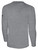 REBELS  SC  CARLSBAD BASICS LONG SLEEVE COTTON T-SHIRT REBELS SC TEXT LOGO LEFT CHEST LIGHT HEATHER GREY BLACK