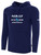 REBELS SC CARLSBAD BASICS FLEECE PULLOVER HOODIE REBELS SC TEXT LOGO CENTER CHEST NAVY WHITE