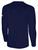REBELS SC CARLSBAD BASICS LONG SLEEVE COTTON T-SHIRT REBELS SC TEXT LOGO CENTER CHEST NAVY WHITE