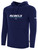 REBELS  SC CARLSBAD BASICS FLEECE PULLOVER HOODIE REBELS SC TEXT LOGO CENTER CHEST NAVY WHITE