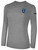REBELS SC CARLSBAD BASICS LONG SLEEVE COTTON T-SHIRT CREST ON WEARERS LEFT CHEST LIGHT HEATHER GREY BLACK