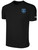 REBELS SC CARLSBAD BASICS COTTON T-SHIRT CREST ON WEARERS LEFT CHEST BLACK WHITE