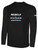 REBELS SC CORONADO BASICS LONG SLEEVE COTTON T-SHIRT REBELS SC TEXT LOGO CENTER CHEST BLACK WHITE