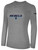 REBELS SC CORONADO BASICS LONG SLEEVE COTTON T-SHIRT REBELS SC TEXT LOGO CENTER CHEST LIGHT HEATHER GREY  BLACK