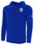 LNYSA SELECT BASICS FLEECE PULLOVER HOODIE CREST ON WEARER'S LEFT CHEST ROYAL BLUE WHITE