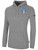 LNYSA SELECT BASICS FLEECE PULLOVER HOODIE CREST ON WEARER'S LEFT CHEST LIGHT HEATHER GREY BLACK