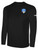 LNYSA SELECT BASICS LONG SLEEVE COTTON TEE CREST ON WEARER'S LEFT CHEST BLACK WHITE