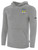 LAGUNA UNITED BASICS FLEECE PULLOVER HOODIE CREST ON WEARERS LEFT CHEST LIGHT HEATHER GREY BLACK