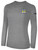 LAGUNA UNITED BASICS LONG SLEEVE COTTON T-SHIRT CREST ON WEARERS LEFT CHEST LIGHT HEATHER GREY BLACK