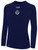 PRESTIGE FC BASICS CREW NECK LONG SLEEVE POLY TEE NAVY
