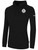 PRESTIGE FC BASICS FLEECE PULLOVER HOODIE CREST ON WEARERS LEFT CHEST BLACK WHITE