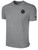 PRESTIGE FC BASICS COTTON T-SHIRT CREST ON WEARERS LEFT CHEST LIGHT HEATHER GREY BLACK
