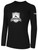 VALLEJO UNITED SC BASICS LONG SLEEVE COTTON TEE TEAM CREST ON WEARERS CENTER CHEST BLACK WHITE