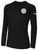 SOUTHERN SOCCER ACADEMY BASICS LONG SLEEVE COTTON TEE TEAM CREST ON WEARERS LEFT CHEST BLACK WHITE