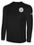 SOUTHERN SOCCER ACADEMY BASICS LONG SLEEVE COTTON TEE TEAM CREST ON WEARERS LEFT CHEST BLACK WHITE