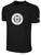 SOUTHERN SOCCER ACADEMY BASICS COTTON TEE CREST ON WEARERS CENTER CHEST BLACK WHITE