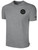 SOUTHERN SOCCER ACADEMY BASICS COTTON TEE CREST ON WEARERS LEFT CHEST LIGHT HEATHER GREY BLACK