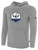 LEGION FC BASICS FLEECE PULLOVER HOODIE CREST ON WEARERS CENTER CHEST LIGHT HEATHER GREY BLACK