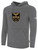 SOUTHERN OREGON BASICS FLEECE PULLOVER HOODIE TEAM CREST ON WEARERS CENTER CHEST DARKHEATHER GREY WHITE