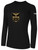 SOUTHERN OREGON BASICS LONG SLEEVE COTTON TEE TEAM CREST ON WEARERS CENTER CHEST BLACK WHITE