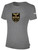 SOUTHERN OREGON BASICS COTTON TEE TEAM CREST ON WEARERS CENTER CHEST DARK HEATHER GREY WHITE