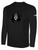 EVOLUTION SC BASICS LONG SLEEVE COTTON TEE TEAM CREST ON WEARERS CENTER CHEST BLACK WHITE