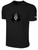 EVOLUTION SC BASICS COTTON TEE CREST ON WEARERS CENTER CHEST BLACK WHITE