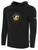ALLIANCE FC BASICS FLEECE HOODIE TEAM CREST CENTER CHEST BLACK WHITE