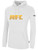 ALLIANCE FC BASICS FLEECE HOODIE AFC TEXT LOGO CENTER CHEST WHITE BLACK