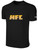 ALLIANCE FC BASIC TEE SHIRT AFC TEXT LOGO CENTER CHEST BLACK WHITE