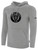 CAROLINA FC SWARM BASICS FLEECE PULLOVER HOODIE TEAM CREST ON WEARERS CENTER CHEST LIGHT HEATHER GREY BLACK