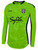 BEND FC  PITCH STAR LONG SLEEVE GOALKEEPER JERSEY WITHOUT PADDING NEON GREEN BLACK