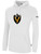 FK ENVISION BASICS FLEECE HOODIE CREST ON CENTER CHEST WHITE BLACK