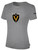 FK ENVISION BASICS COTTON TEE CREST ON WEARERS CENTER CHEST LIGHT HEATHER GREY BLACK