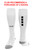 FK ENVISION 4 CUBE SOCCER SOCK WHITE BLACK -KIT
