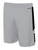 POTOMAC SOCCER MIDTOWN SHORTS LIGHT GREY BLACK