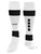 POTOMAC SOCCER STRIKER MATCH SOCKS WITH KNIT GRIPPERS WHITE BLACK -KIT