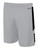 POTOMAC SOCCER MIDTOWN SHORTS LIGHT GREY BLACK -KIT