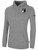 POTOMAC SOCCER BASICS FLEECE PULLOVER HOODIE TEAM CREST ON WEARERS LEFT CHEST LIGHT HEATHER GREY BLACK