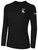 POTOMAC SOCCER BASICS LONG SLEEVE COTTON TEE TEAM CREST ON WEARERS LEFT CHEST BLACK WHITE