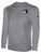 POTOMAC SOCCER BASICS LONG SLEEVE COTTON TEE TEAM CREST ON WEARERS LEFT CHEST LIGHT HEATHER GREY BLACK
