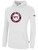 CDA SLAMMERS BASICS FLEECE PULLOVER HOODIE TEAM CREST ON WEARERS CENTER CHEST WHITE BLACK