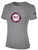 CDA SLAMMERS BASICS COTTON TEE CREST ON WEARERS CENTER CHEST LIGHT HEATHER GREY BLACK