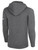 CDA SLAMMERS BASICS FLEECE PULLOVER HOODIE DARK HEATHER GREY WHITE -KIT