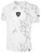 KC LEGENDS LIFESTYLE MARBLE TEE WITH SLEEVE LOGO WHITE LIGHT GREY