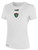 KC LEGENDS BASICS CREW NECK POLY TEE CREST ON WEARER'S CENTER CHEST WHITE