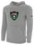 KC LEGENDS BASICS FLEECE PULLOVER HOODIE TEAM CREST ON WEARERS CENTER CHEST LIGHT HEATHER GREY BLACK