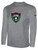 KC LEGENDS BASICS LONG SLEEVE COTTON TEE TEAM CREST ON WEARERS CENTER CHEST LIGHT HEATHER GREY BLACK
