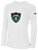 KC LEGENDS BASICS LONG SLEEVE COTTON TEE TEAM CREST ON WEARERS CENTER CHEST WHITE BLACK