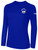 SOCKERS FC BASICS COTTON LONG SLEEVE COTTON T-SHIRT CREST ON WEARER'S LEFT CHEST ROYAL BLUE WHITE